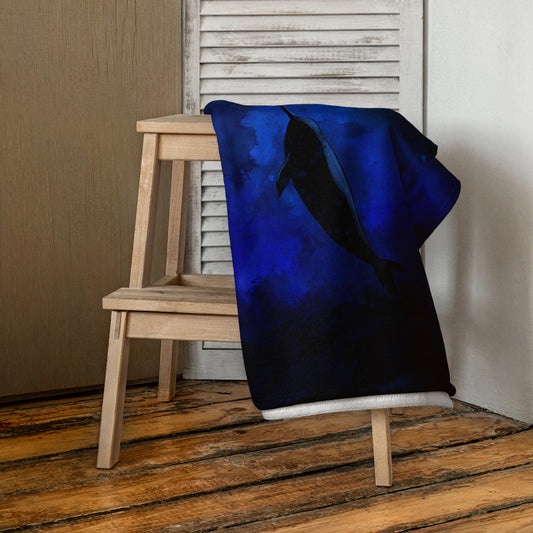 Bath towel / wall hanging "Narwhal"