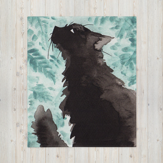 Cuddly blanket "Fern Cat" KD-001