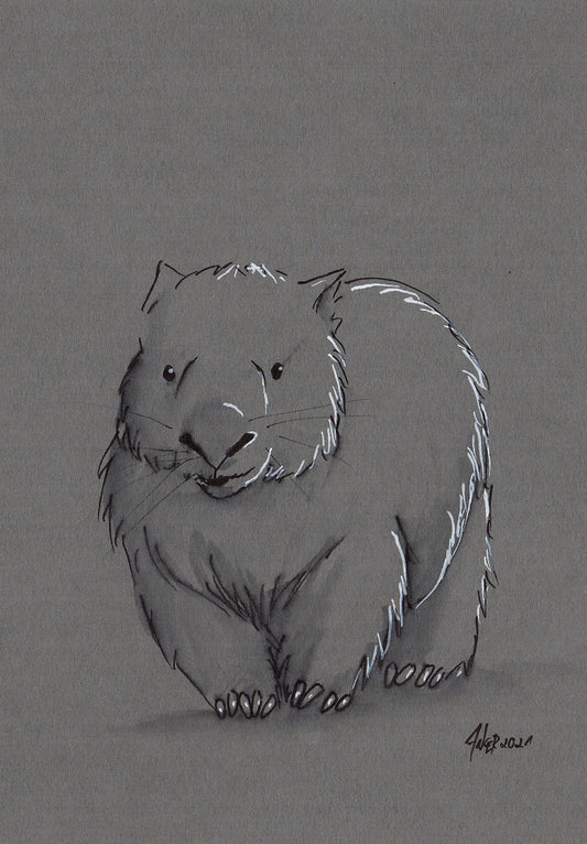Original artwork "Wombat"