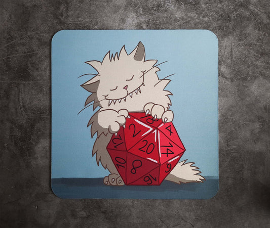 Mousepad textile "D20 Love"