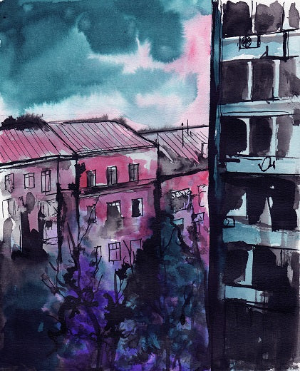 Original Kunstwerk "Stadtromantik"