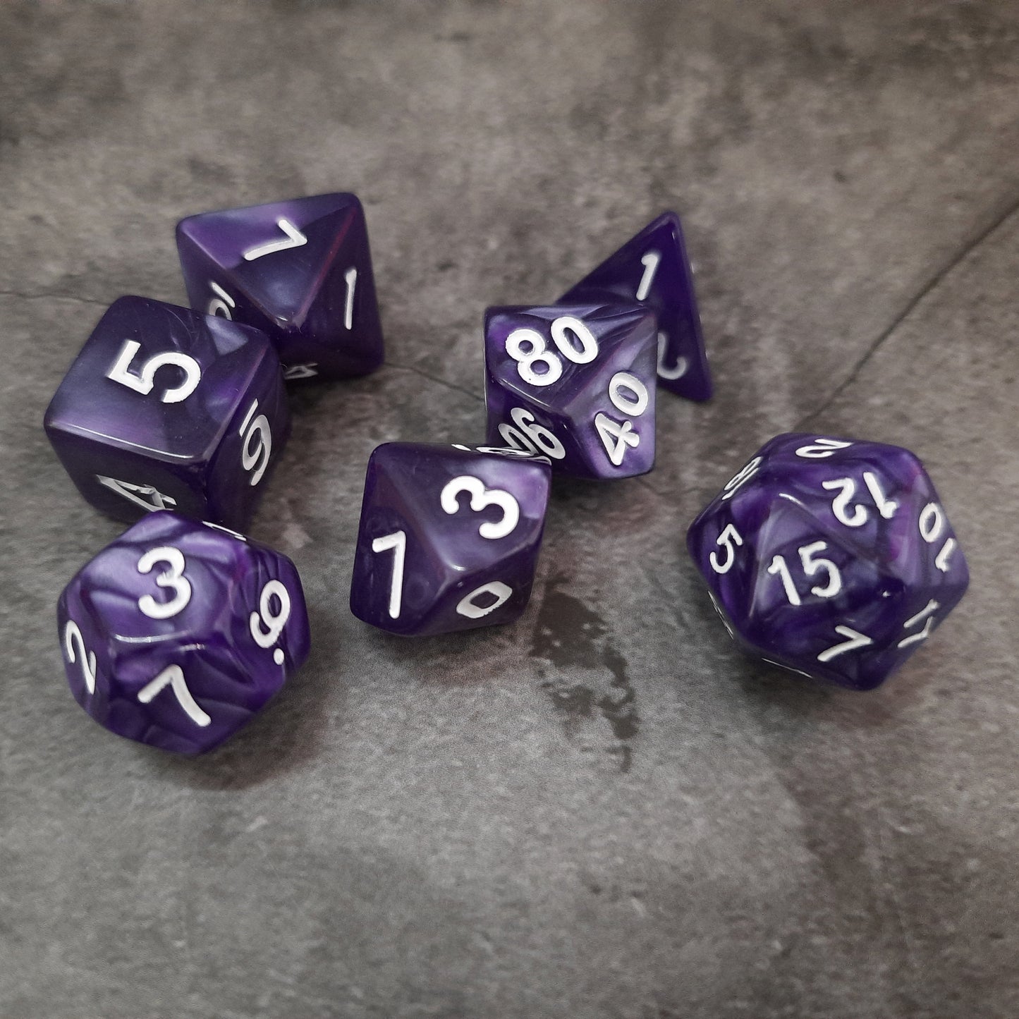 Dice set, many beautiful colors available!