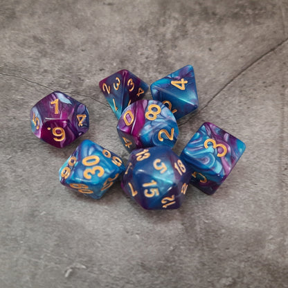 Dice set, many beautiful colors available!