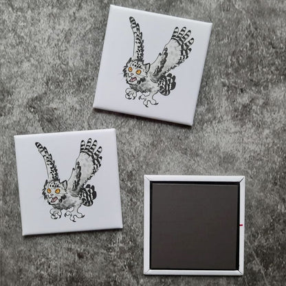 Magnets: cat owls