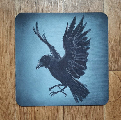 Mousepad textile "Raven Sister"