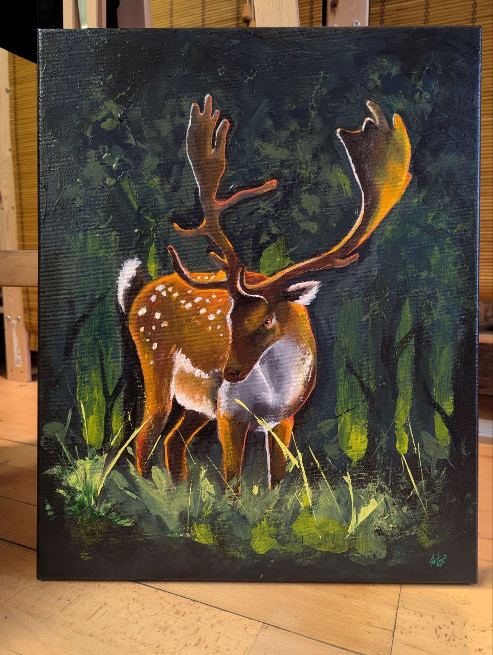 Original Gemälde "Tief im Wald“