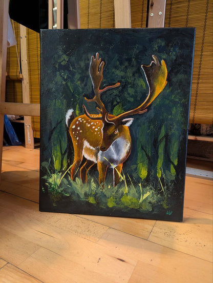 Original Gemälde "Tief im Wald“