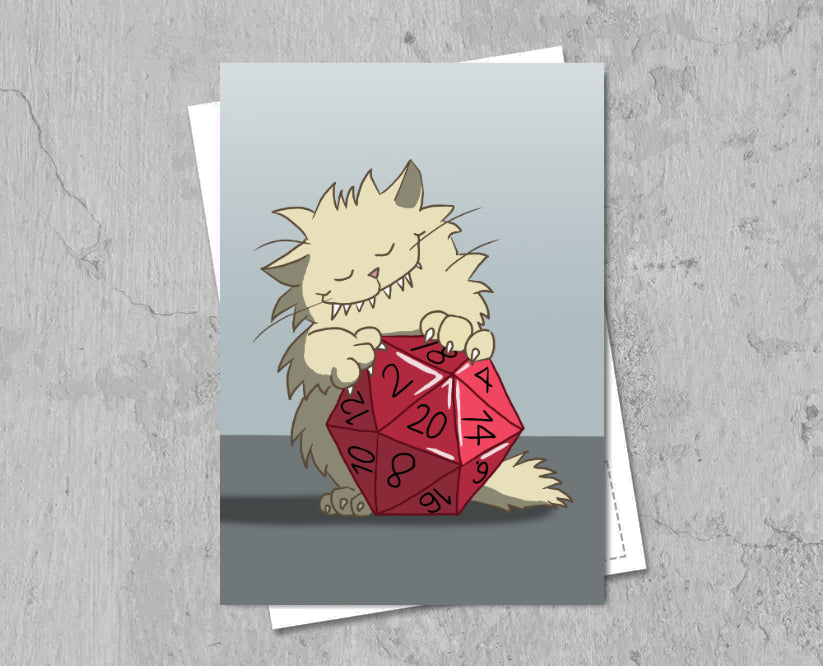 Postcard D20 Love