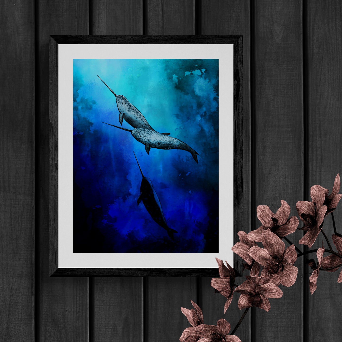 PREORDER: Art print "Narwhals"