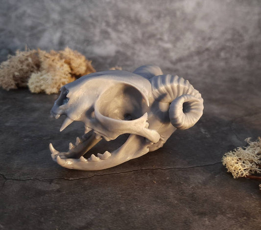 Cat Skull Replica Unpainted