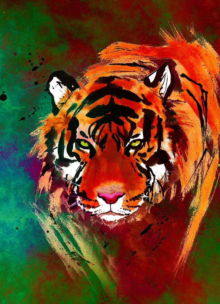Textiles Banner "Proud Tiger", bitte Lieferzeiten beachten!
