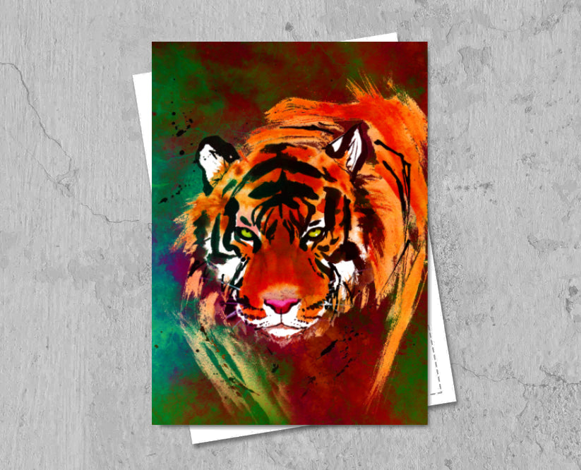 Postcard Proud Tiger