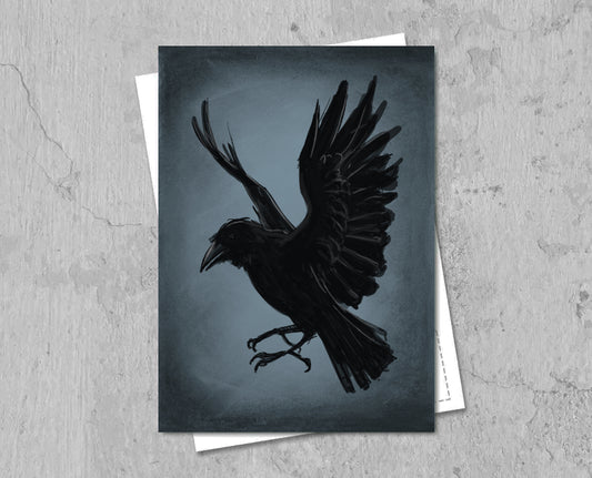 Postcard Raven Sister