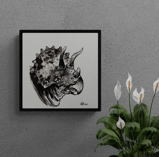 Original Kunstwerk "Triceratops"