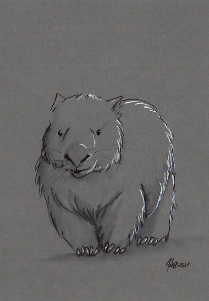 Original Kunstwerk "Wombat"