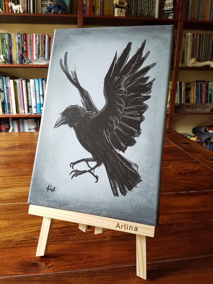 Canvas print 20x30 "raven sister"
