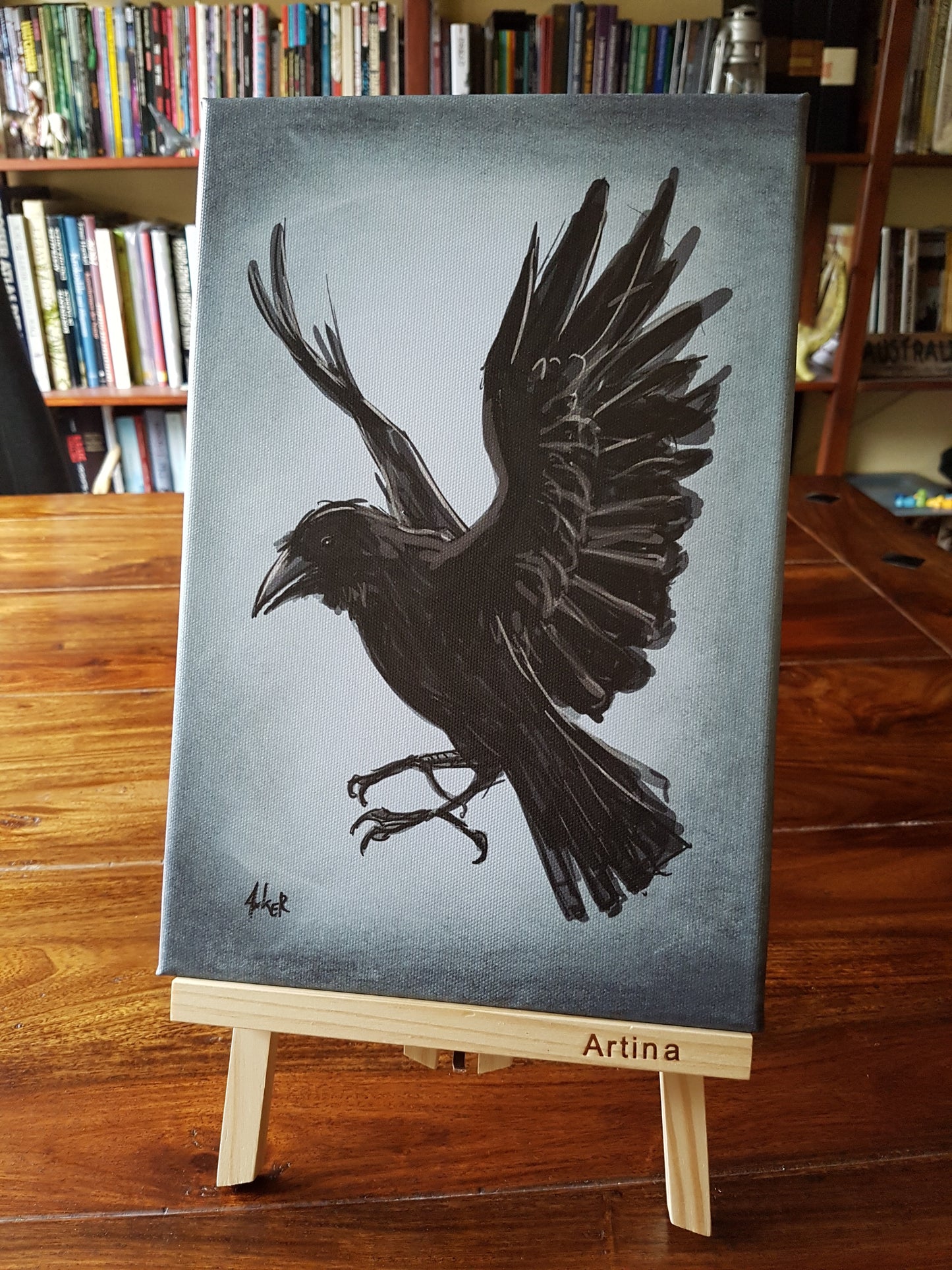 Canvas print 20x30 "raven sister"