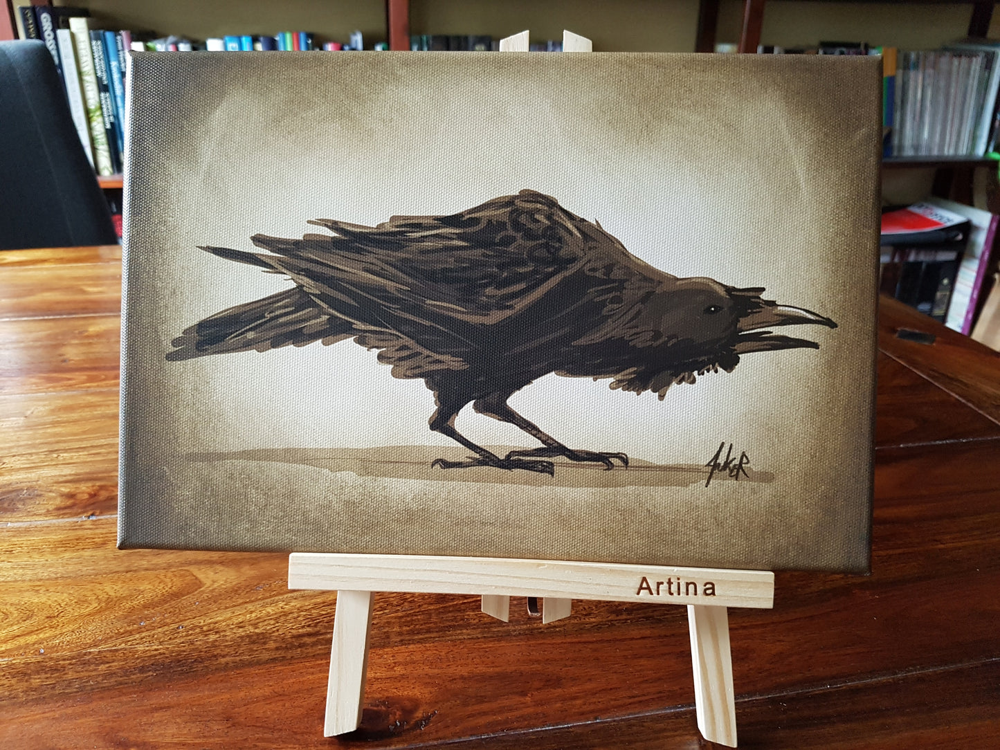 Canvas print 20x30 "Raven Brother"