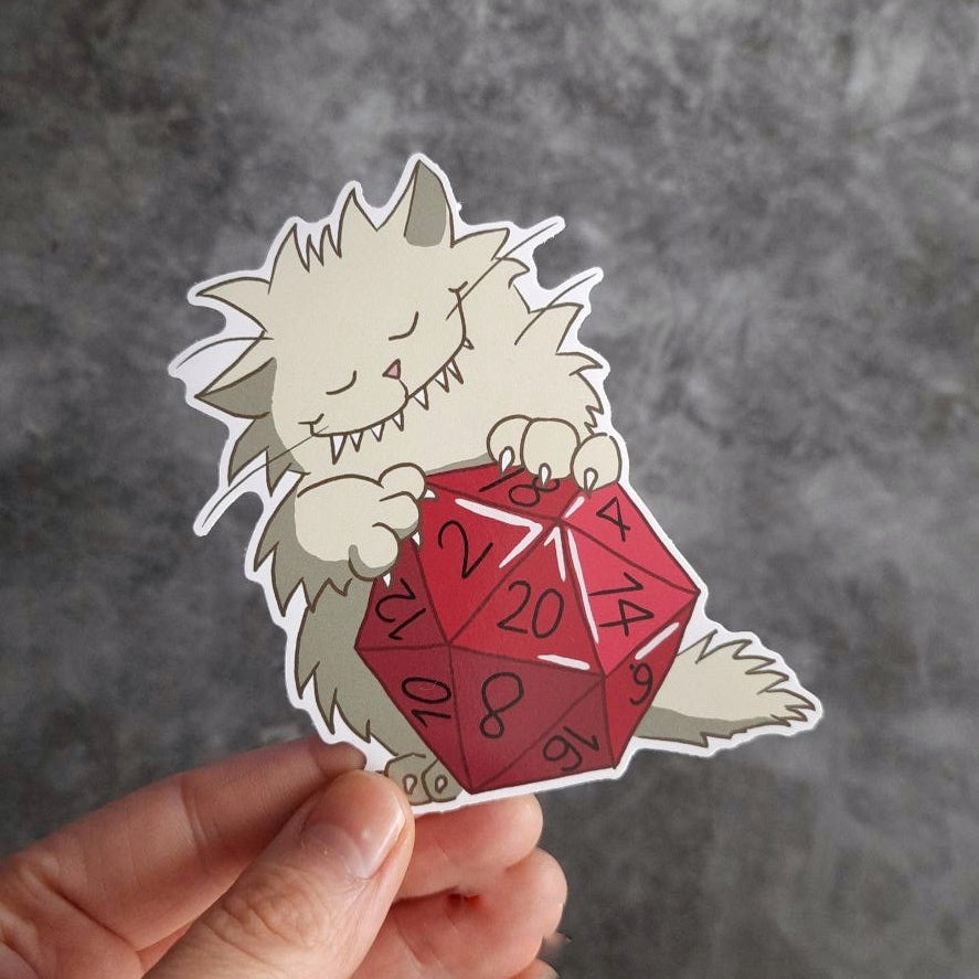 Sticker, weatherproof "D20 Love"