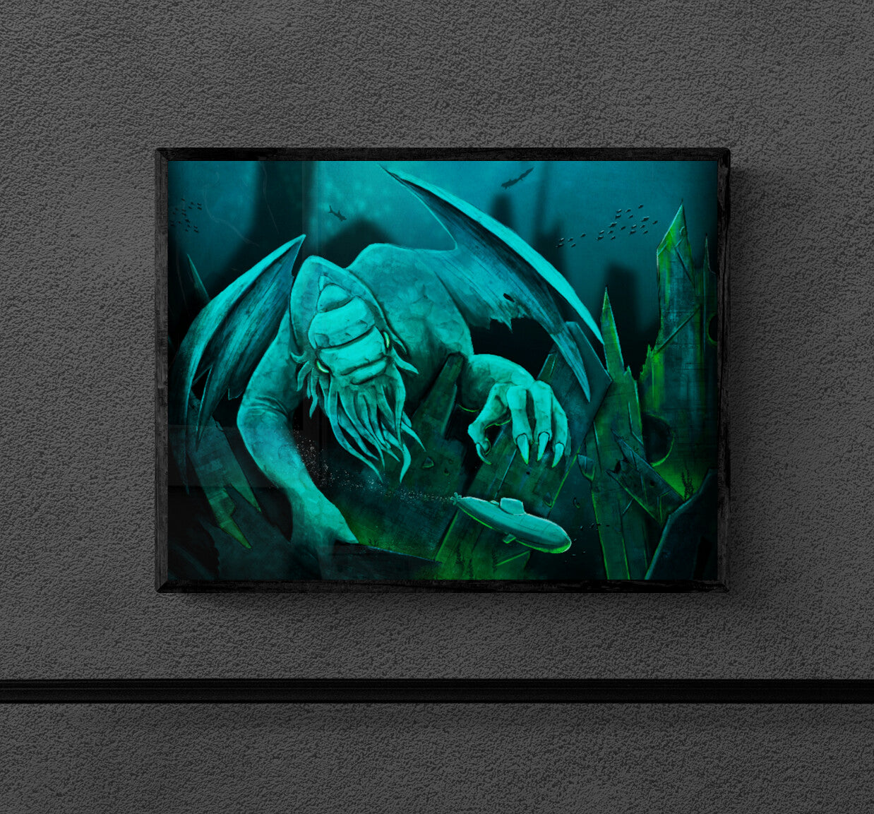 Kunstdruck "Cthulhu in R'lyeh"