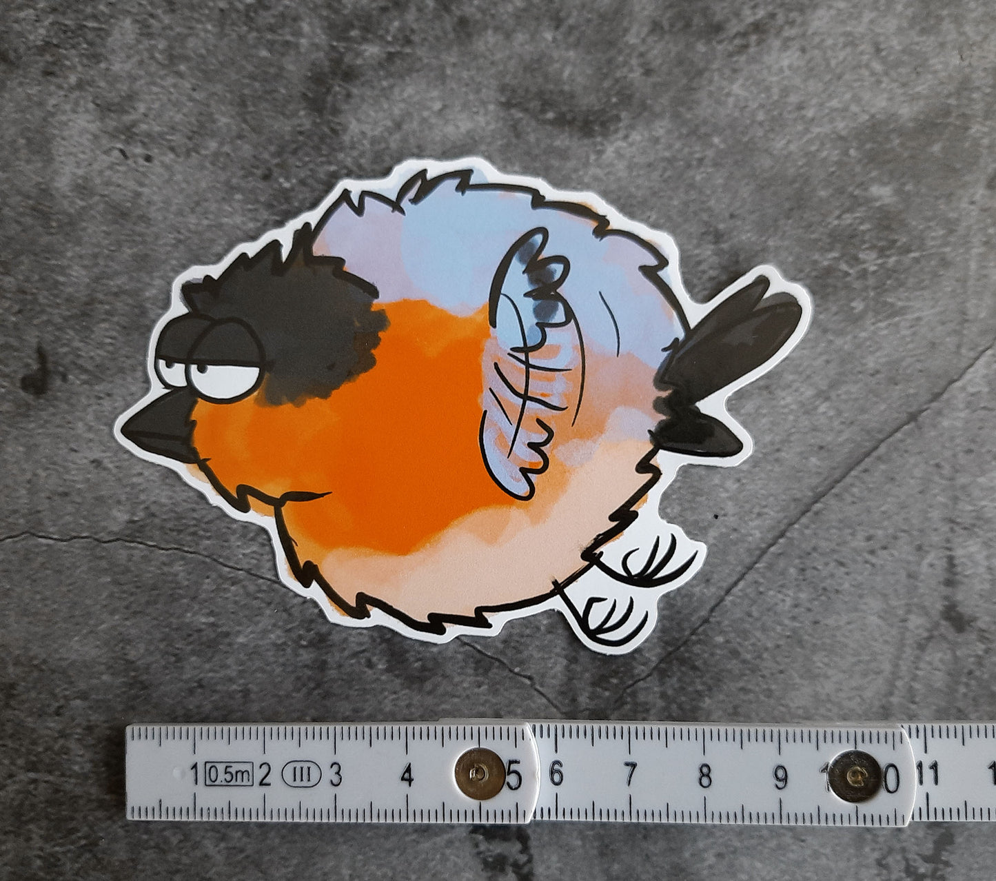 Sticker, weatherproof "Chubby Bird"