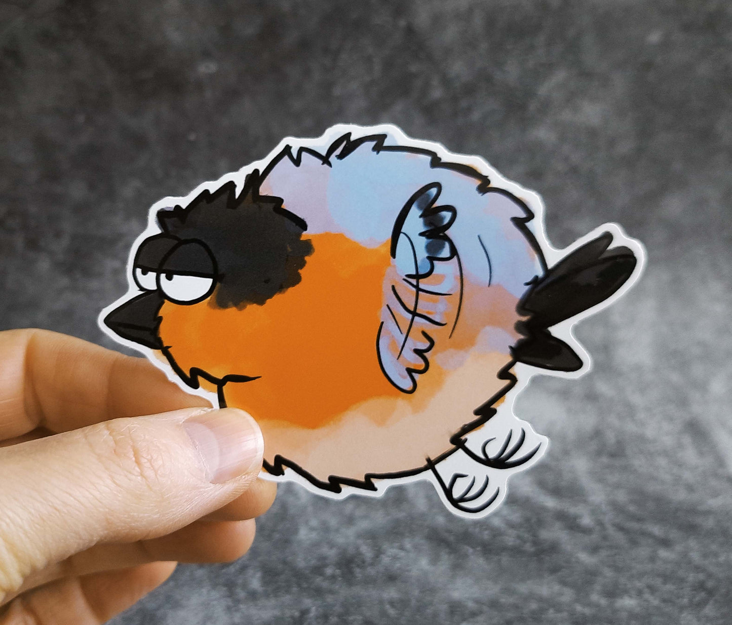 Sticker, weatherproof "Chubby Bird"