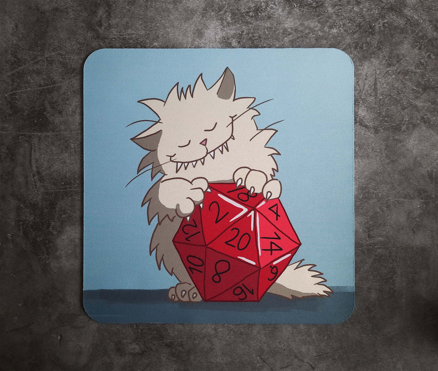 Mousepad Textil "D20 Love"