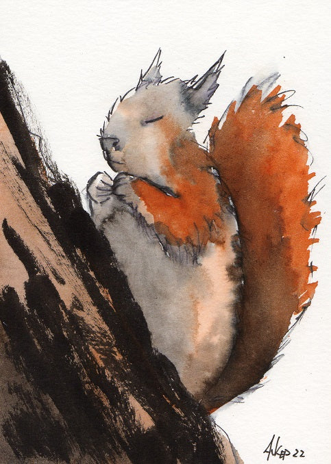 Original artwork "Little Squirrel"