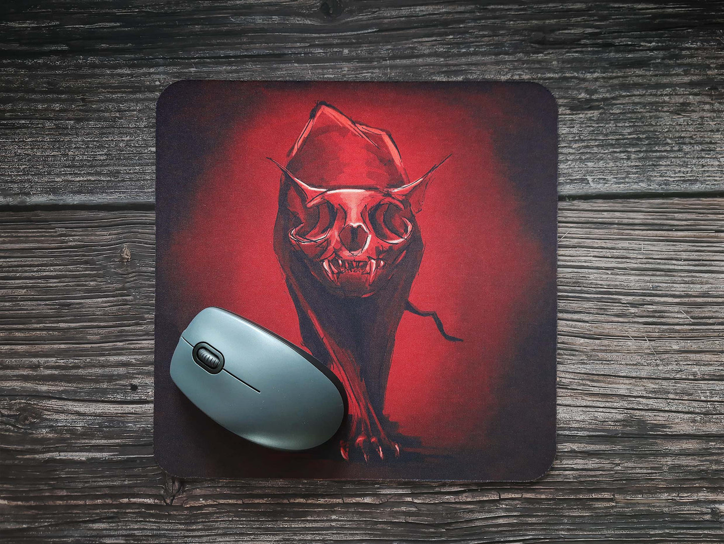 Mousepad textile "Zombiecat"