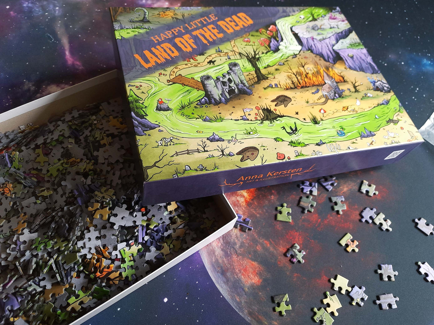 Jigsaw Puzzle 1000 pieces "Happy Little Land of the Dead"