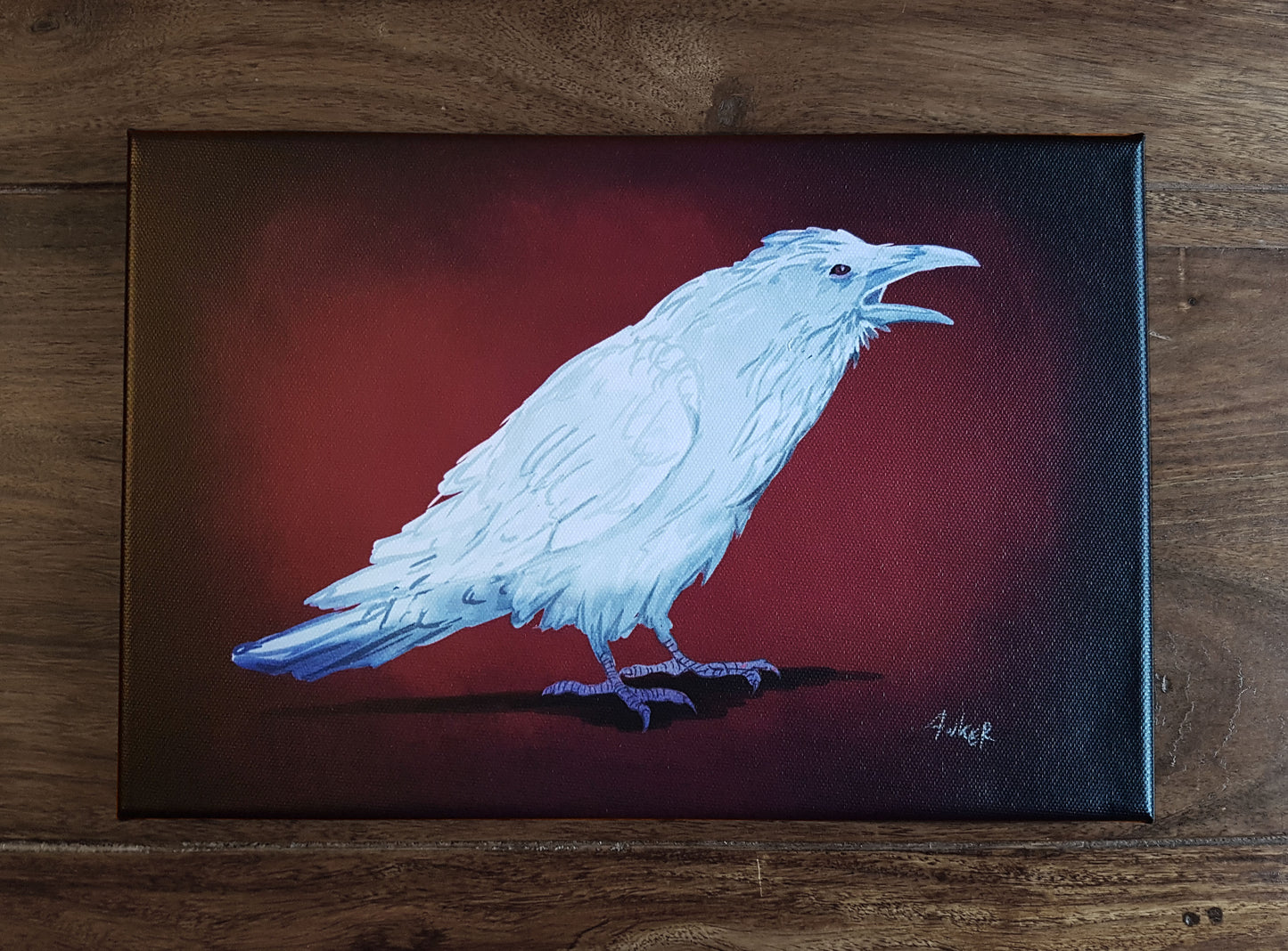 Canvas print 20x30 "raven father"