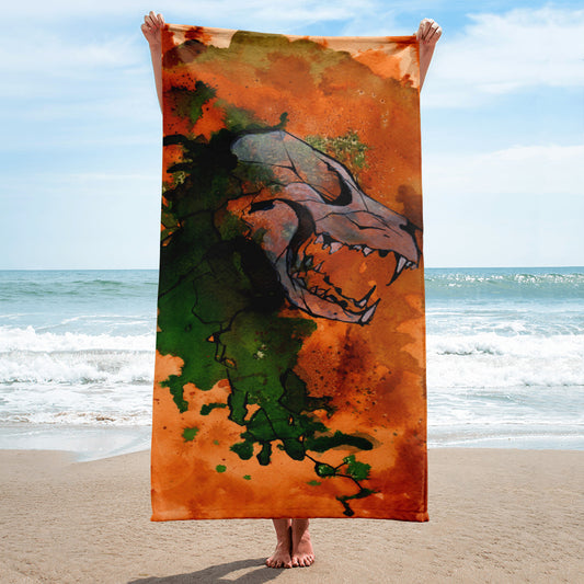 Bath towel / wall hanging "Caged Dream" Please note delivery times!