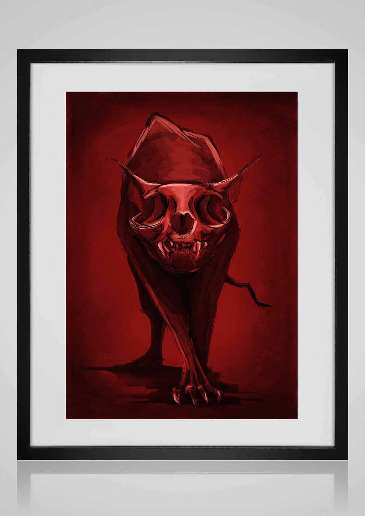 Art Print "Zombiecat"